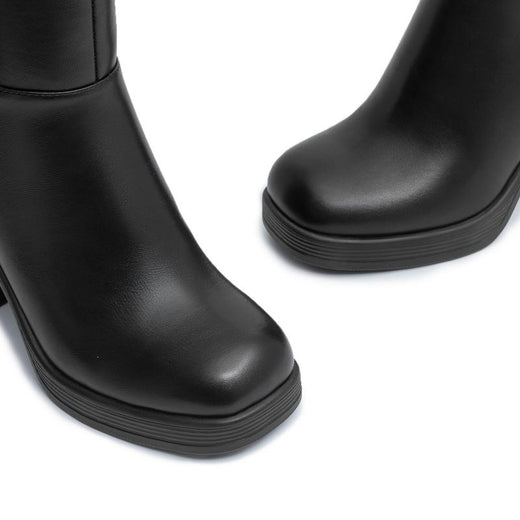 Thick Platform Heeled Boots
