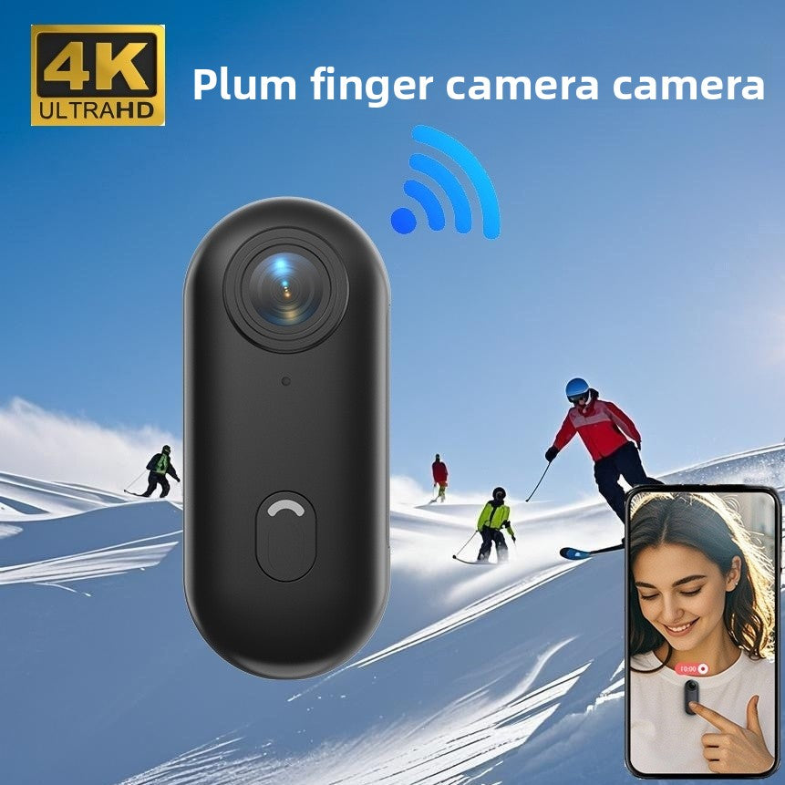Thumb Action Camera with WiFi and Magnetic Mount