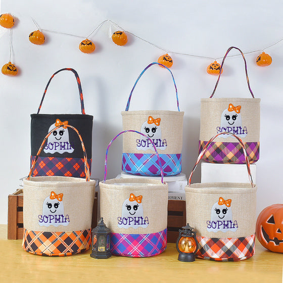 Halloween decorative storage basket with handle
