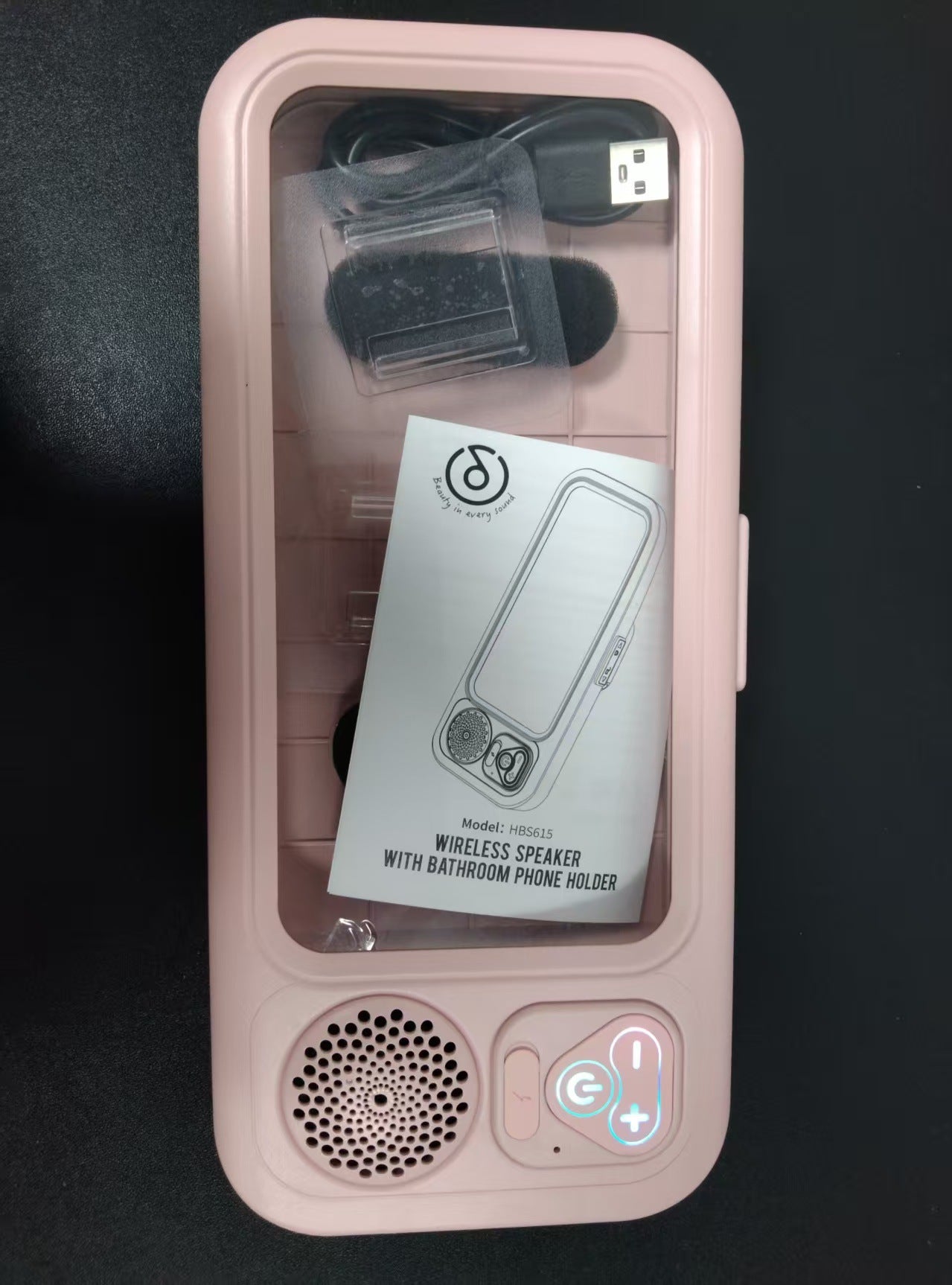 Waterproof Bluetooth Speaker with Phone Holder