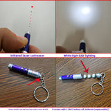 Aluminum Alloy LED Laser Flashlight Keychain