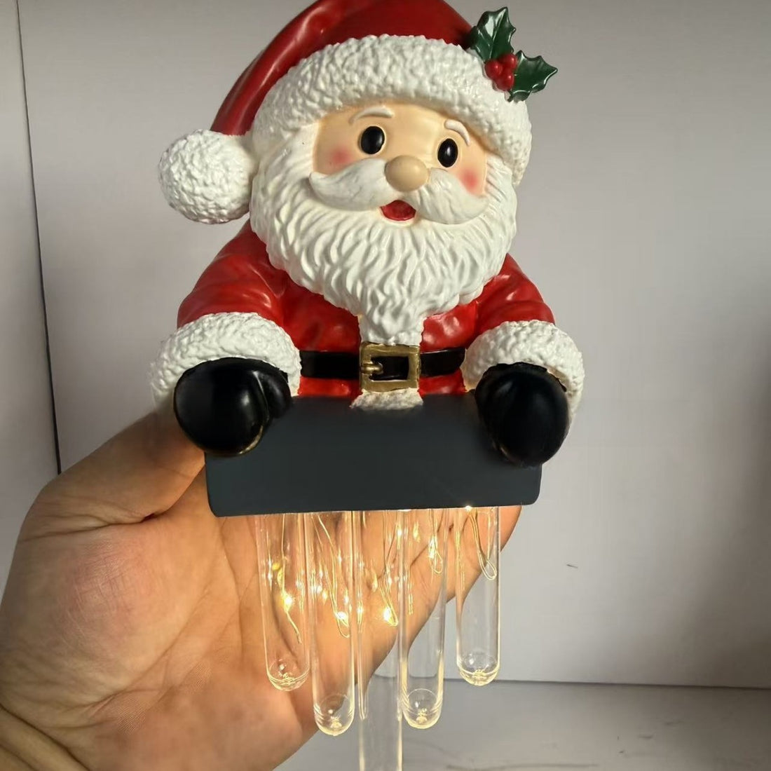 Winter Snowman Santa Icicle String Lights