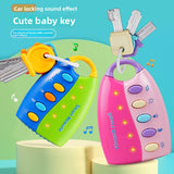 Childrens Educational Toy Car Remote Key with Lights and Music