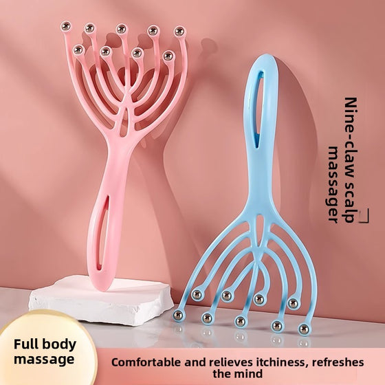 Nine-Claw Scalp Massager with Roller Balls Health & Wellness product image 2