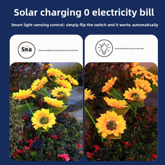 Solar Powered Sunflower Garden Light Outdoor & Pond Lighting product image 3