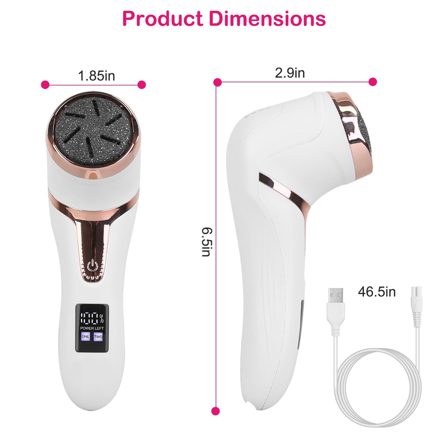 Callus remover kit full set on white background