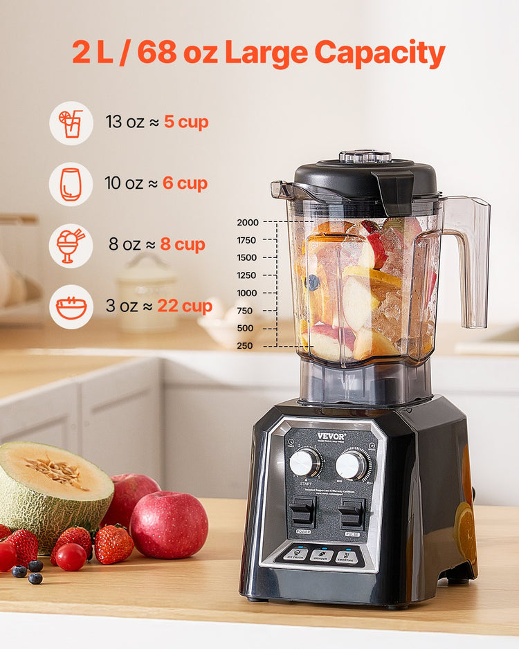 1400W high-speed blender stainless steel blades detail