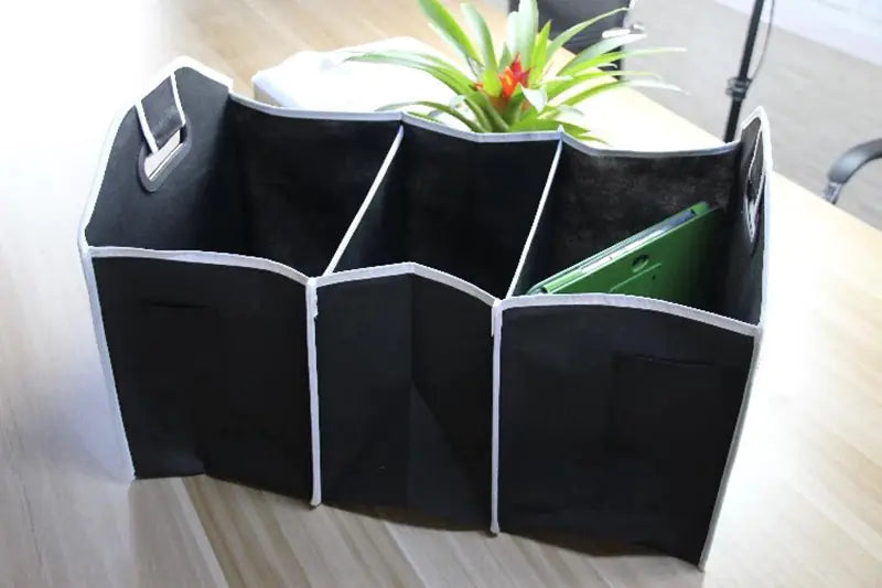Foldable Car Storage Bin — 18L Non-Woven Organizer & Trash Box - Image 2
