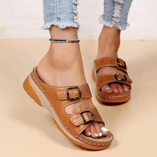 Platform Round Toe Slip-On Slippers Formal Shoes product image 3