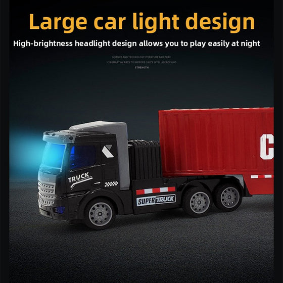 Children's remote-controlled semi-trailer toy car product image 3