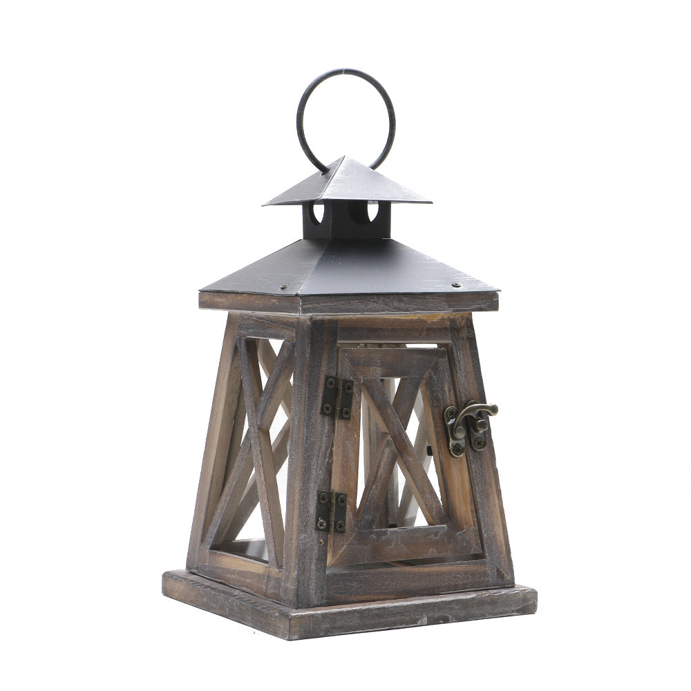 Vintage Portable Iron Candle Lantern