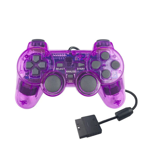 P2 Wired Dual Vibration Transparent Game Controller