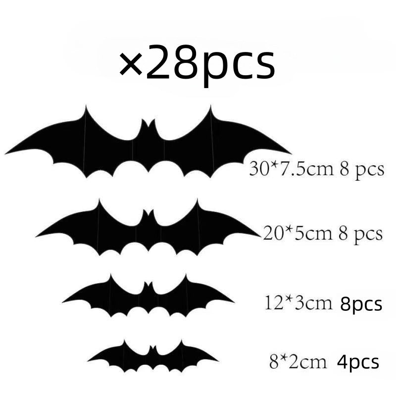 3D Halloween Bat Wall Stickers