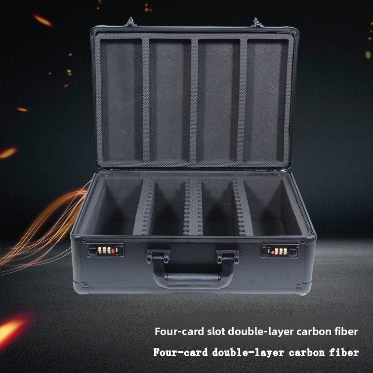 Double Layer Transparent Card Storage Box