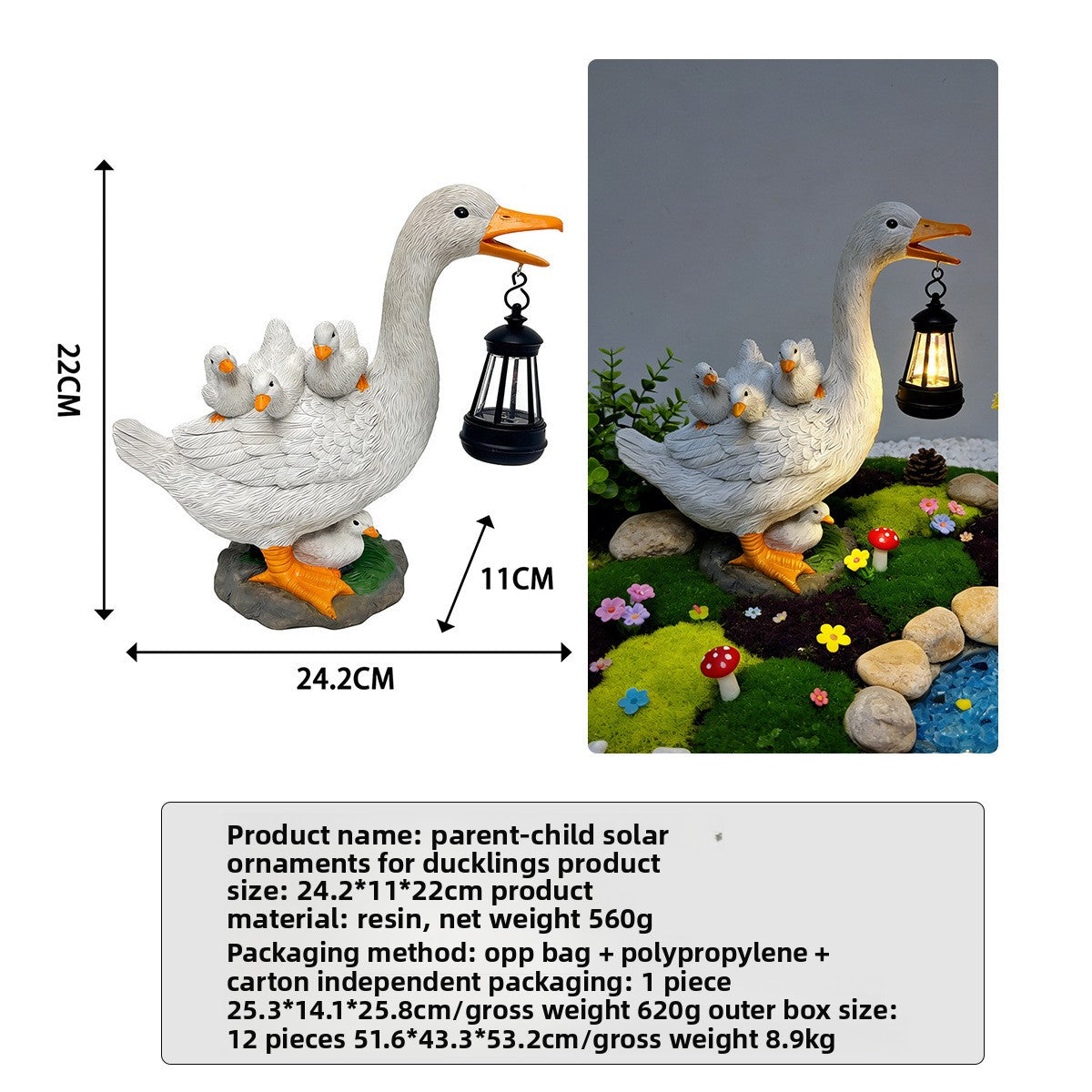 Solar Animal Lantern Outdoor Decor