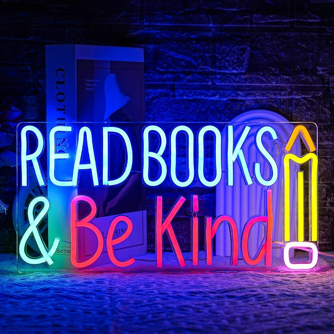 Dimmable LED Reading Neon Sign Wall Decor Light