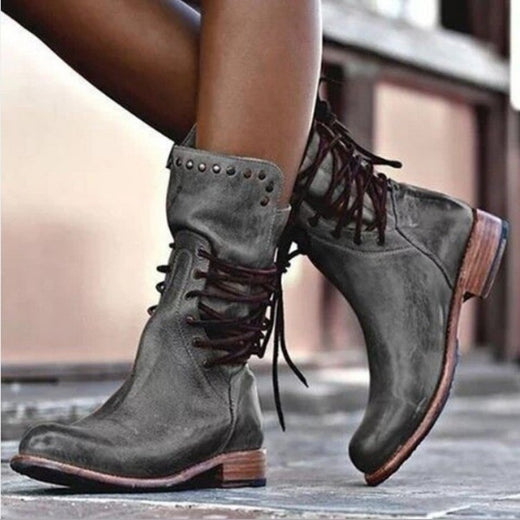 Womens Rivet Knight Boots