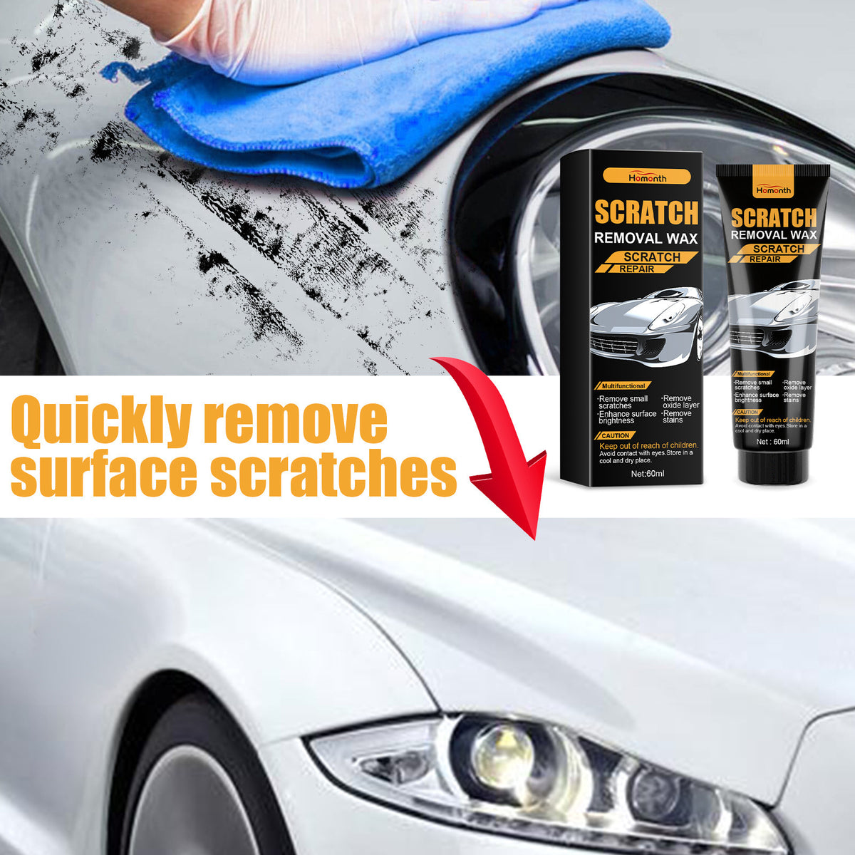 Car Scratch Removal Polish Cream