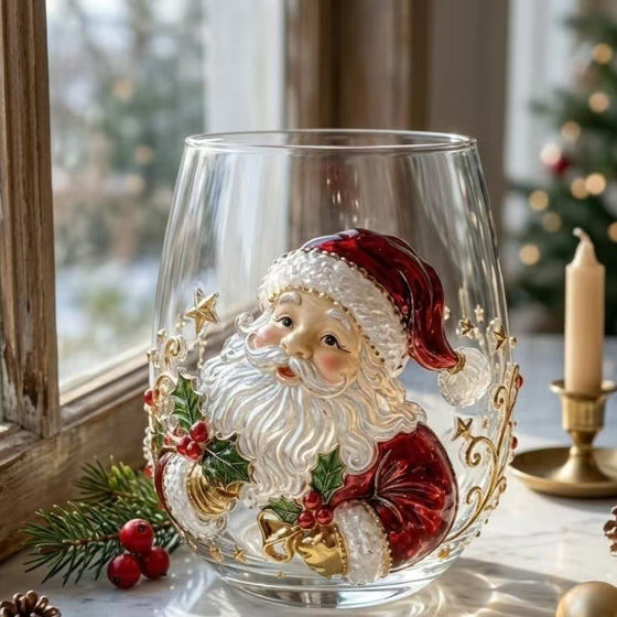 Christmas Glass Art Cups Glass Cups Egg Cups product image 2