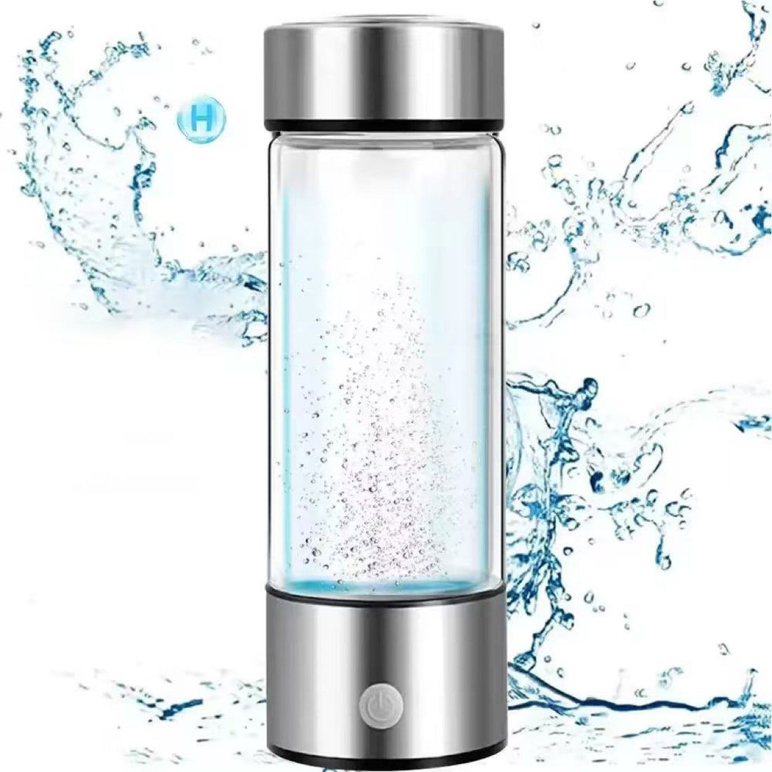 Portable Hydrogen-Rich Water Cup SPE PEM Technology High Borosilicate Glass Health Cup