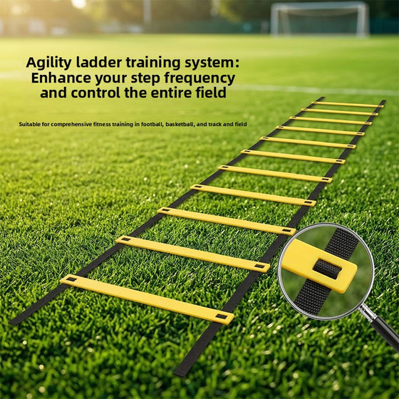 Agility ladder for football training with storage bag