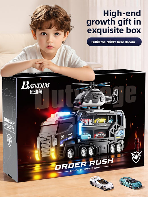 Transforming Police Car Toy with Track and Ejection Features product image 5