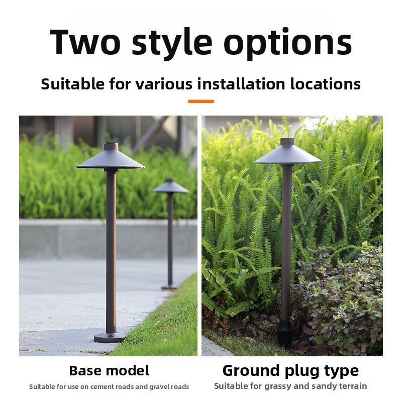 Solar Powered Waterproof LED Mushroom Lawn Light