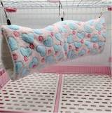 Plush tunnel nest for hamsters, full view