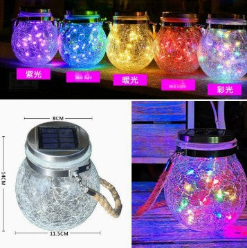 Solar Crack Glass Jar Garden & Outdoor product image 6
