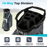 14-Way Golf Cart Bag with Cooler Pocket
