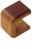 Wooden Watch Display Stand with Leather Base