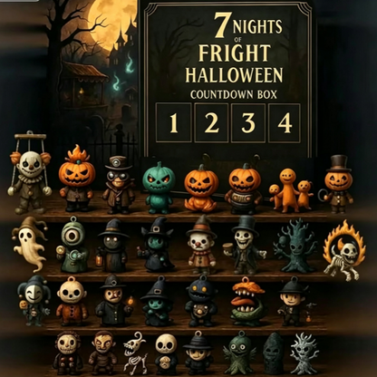 Halloween Countdown Blind Box with 3D PVC Figures