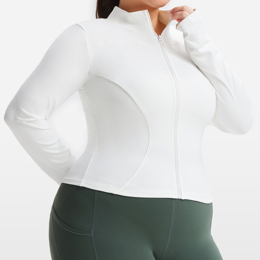 Womens High Elastic Sports Jacket