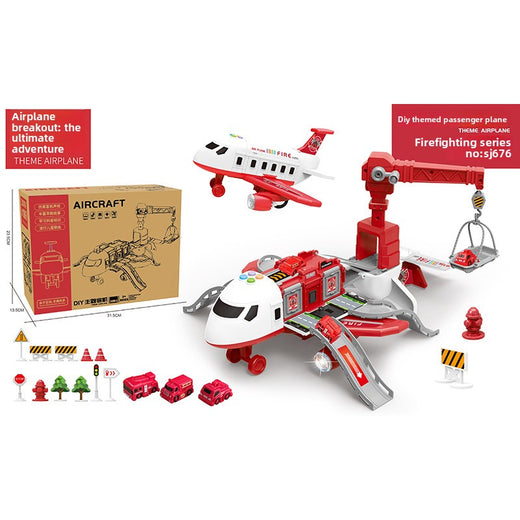 Inertia Transforming Aircraft Toy with Music and Alloy Cars product image 6