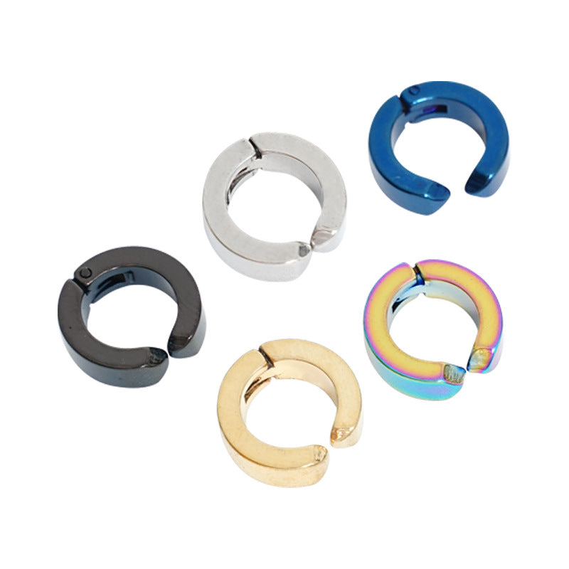Stainless Steel Geometric Non-Pierced Unisex Ear Clip