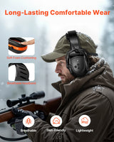 Ear muffs folded for storage