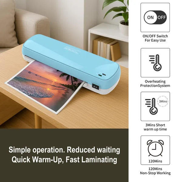 Laminator Machine with Sheets Fast Warm-Up for Documents