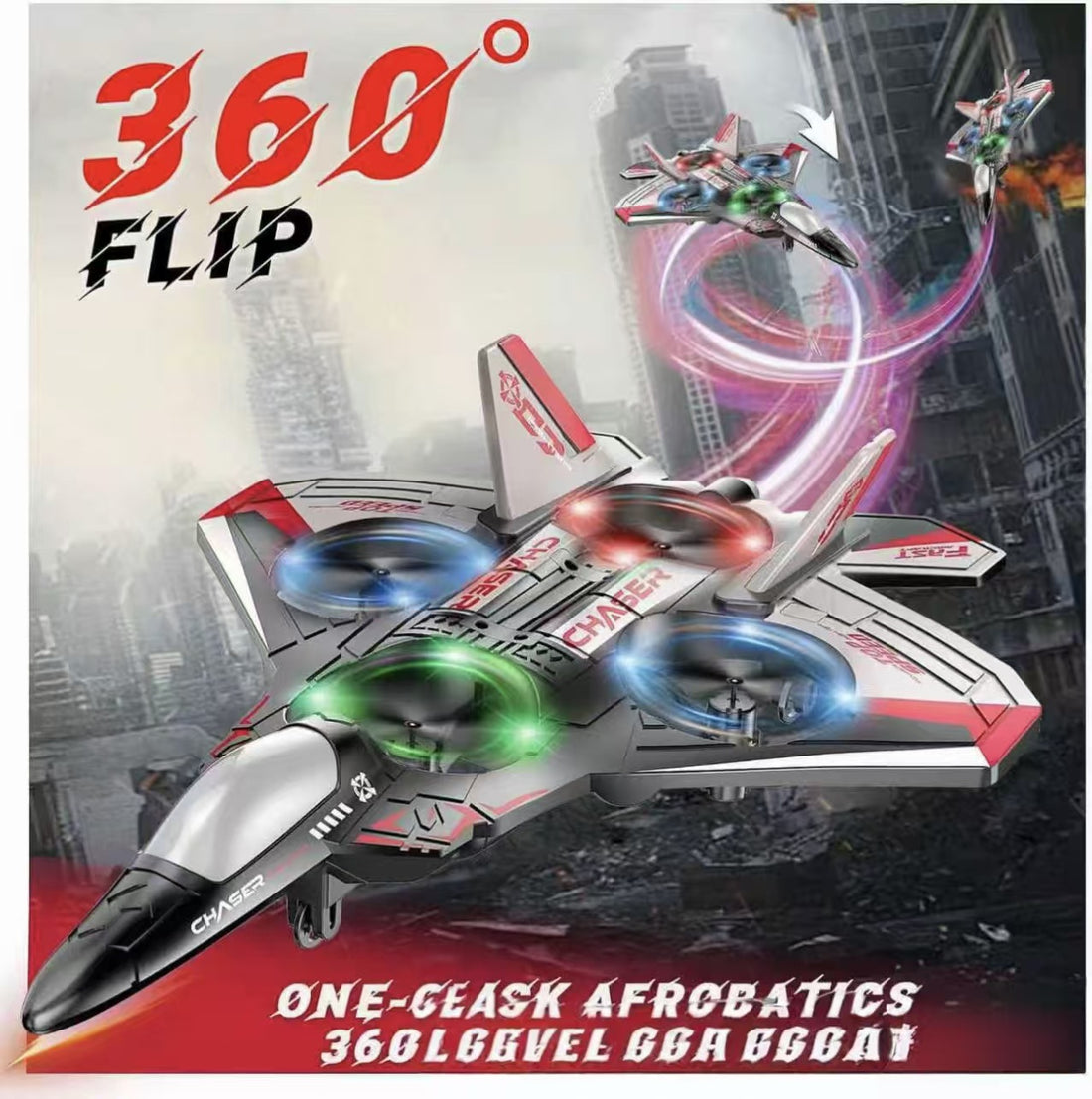 Remote Control Stunt Drone with LED Lights product image 2
