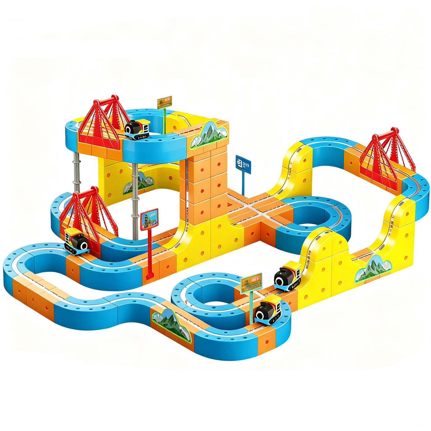 Magnetic Educational Train Toy Set