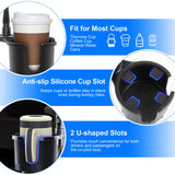 Cup holder phone mount installed in car cup slot