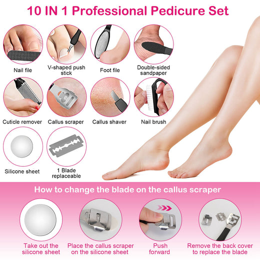 Rechargeable foot file with charging cable