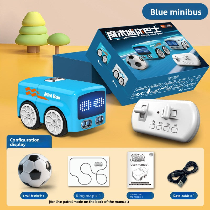 Mini Bus Induction Obstacle Avoidance Remote Control Toy Car