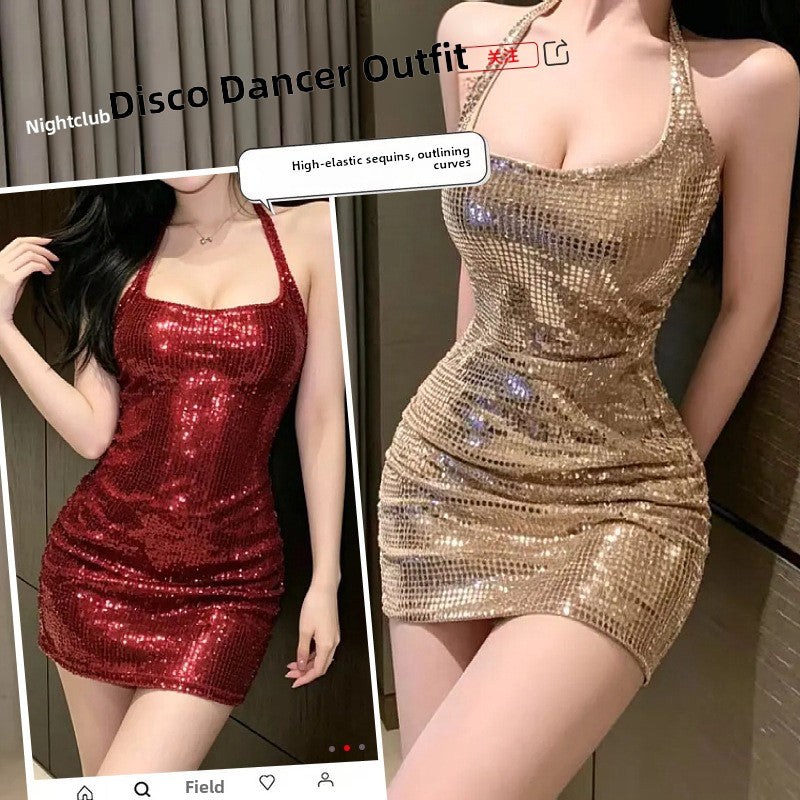 Halter Neck Bodycon Mini Dress