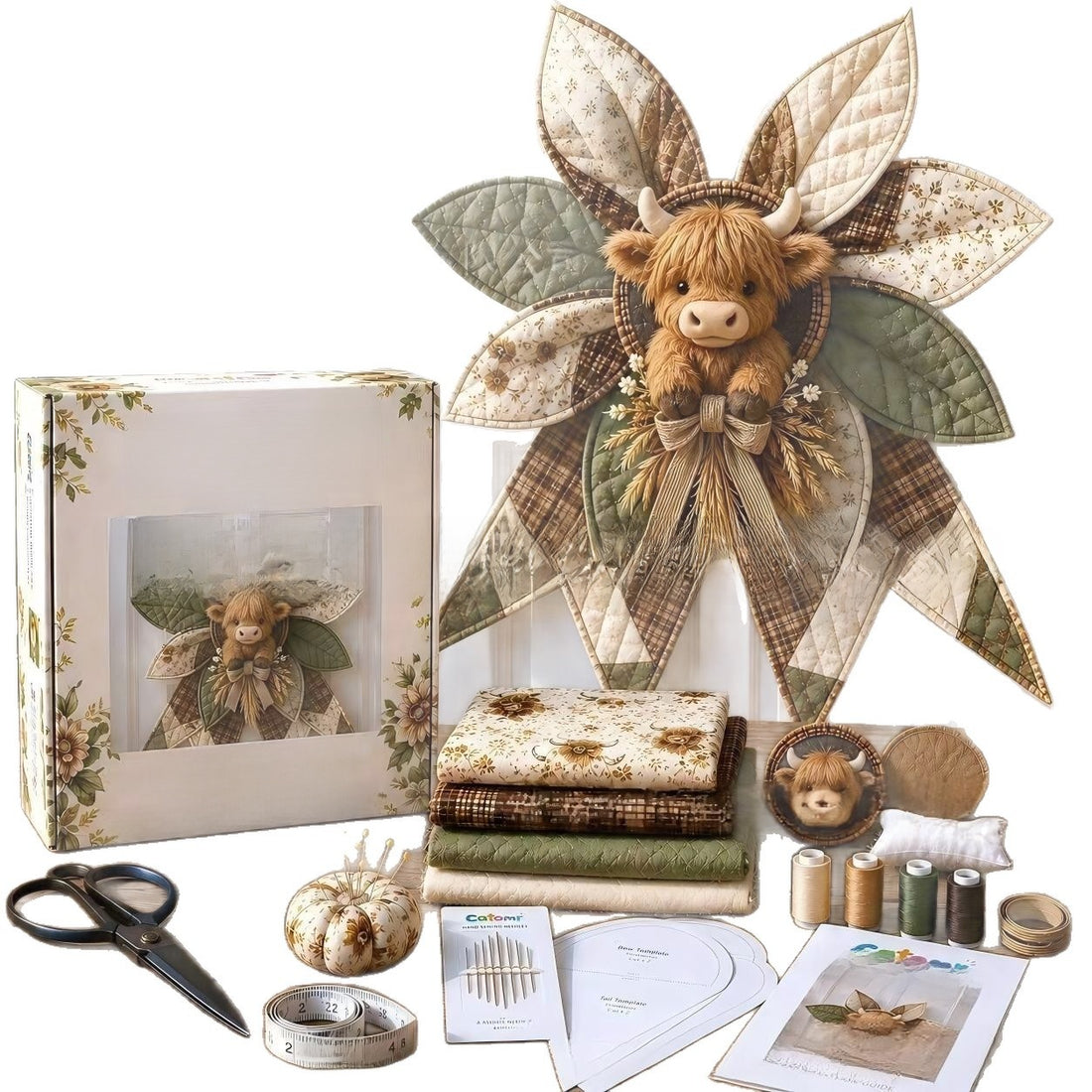 Large Patchwork Bow Sewing Kit