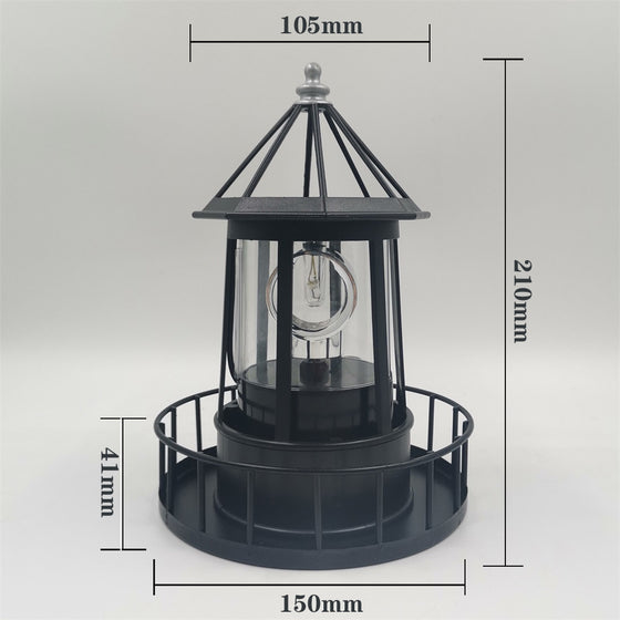 Solar Powered Rotating Lighthouse Garden Light Outdoor & Pond Lighting product image 1