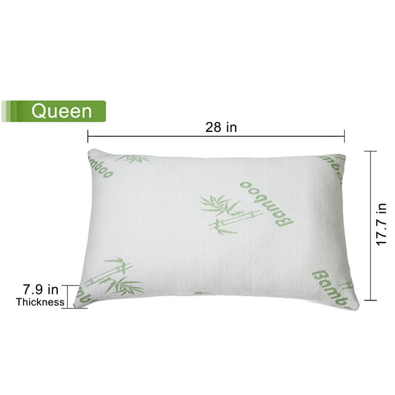 Queen pillow size chart 28 x 17.7 x 7.9 inches