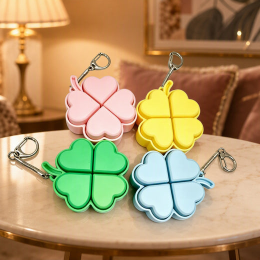 Luminous Four Leaf Clover Stress Relief Keychain