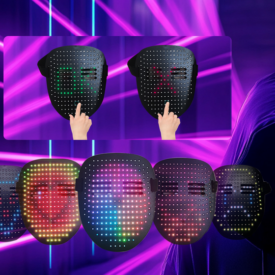 LED Gesture Control Halloween Face Mask