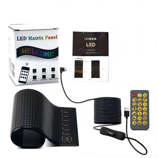 Car Window LED Flexible Advertising Display Screen