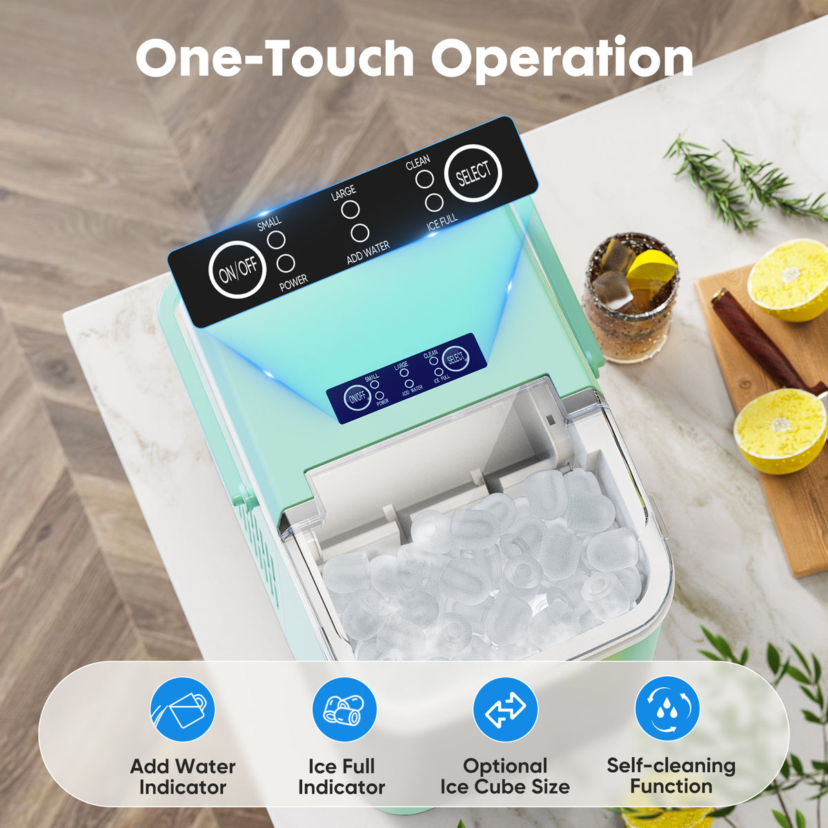 Home Office Countertop Ice Maker Machine